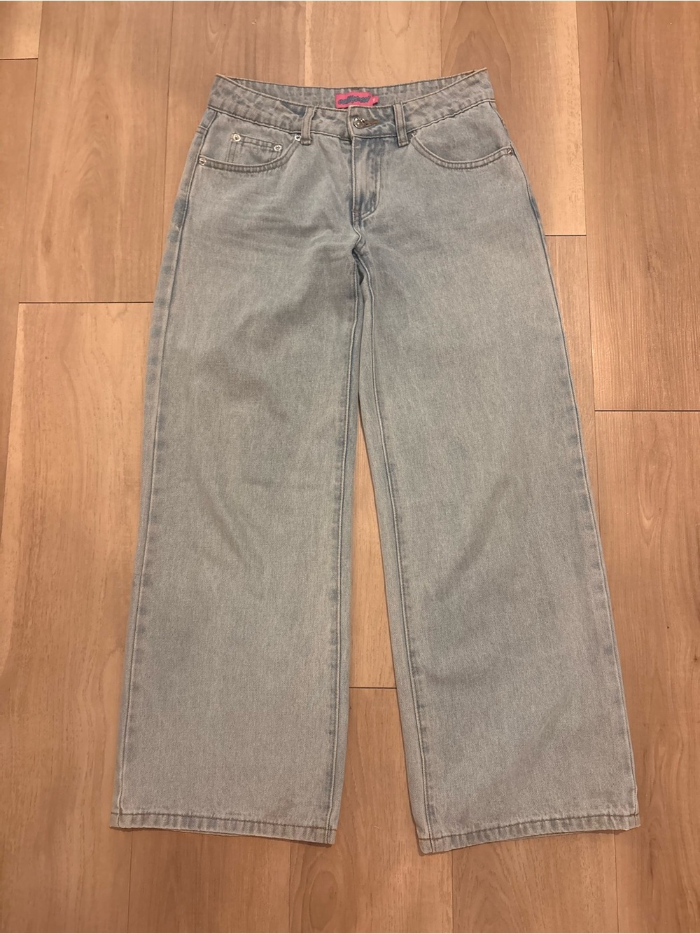 Edikted Classic Light Wash Wide Leg Women's Jeans